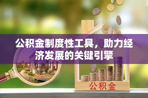 荔浦公积金制度性工具，助力经济发展的关键引擎