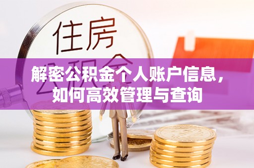 荔浦解密公积金个人账户信息，如何高效管理与查询