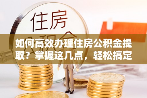 荔浦如何高效办理住房公积金提取？掌握这几点，轻松搞定！
