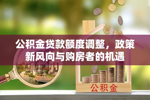 荔浦公积金贷款额度调整，政策新风向与购房者的机遇