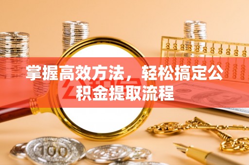 荔浦掌握高效方法，轻松搞定公积金提取流程