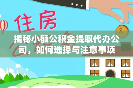 荔浦揭秘小额公积金提取代办公司，如何选择与注意事项
