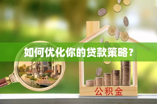 荔浦如何优化你的贷款策略？