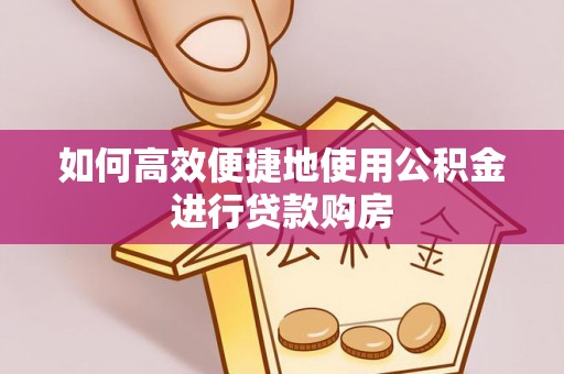 荔浦如何高效便捷地使用公积金进行贷款购房